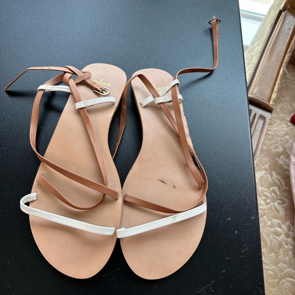 Lulus lace up sandals